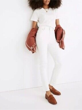 NWT Madewell The Perfect Vintage Jean Tile White 25